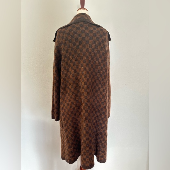 Long Cardigan (Louis Vuitton Checker pattern) - Picture 3 of 4